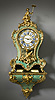 A rare Louis XV gilt bronze mounted green-horn wall clock with bracket of eight day duration, the movement by Louis Lieutaud